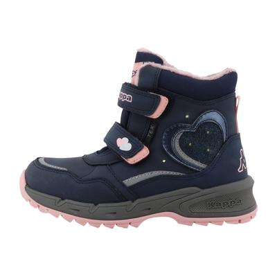 Winterboots KAPPA "OSANO", Mädchen, Gr. 26, Synthetik, denim, Schuhe Winterboots, Winterschuhe, Winterstiefel, Snowboots, wasserdicht