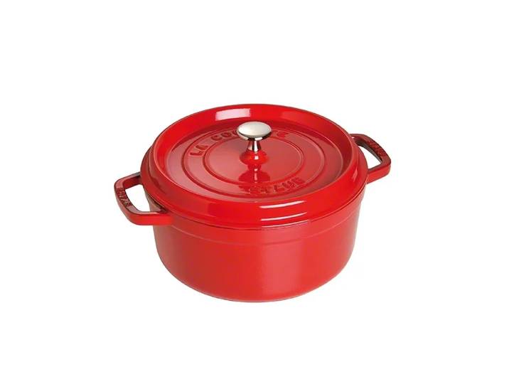 STAUB Staub runder Topf aus Gusseisen 5,2 l Rot