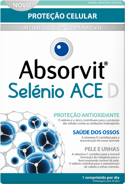 Absorvit Selénio ACE D 30 comprimidos