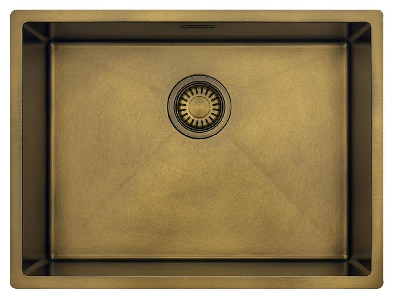 Küchenspüle 55x40 cm Antik Bronze Unterbau Pure.Sink Luxion