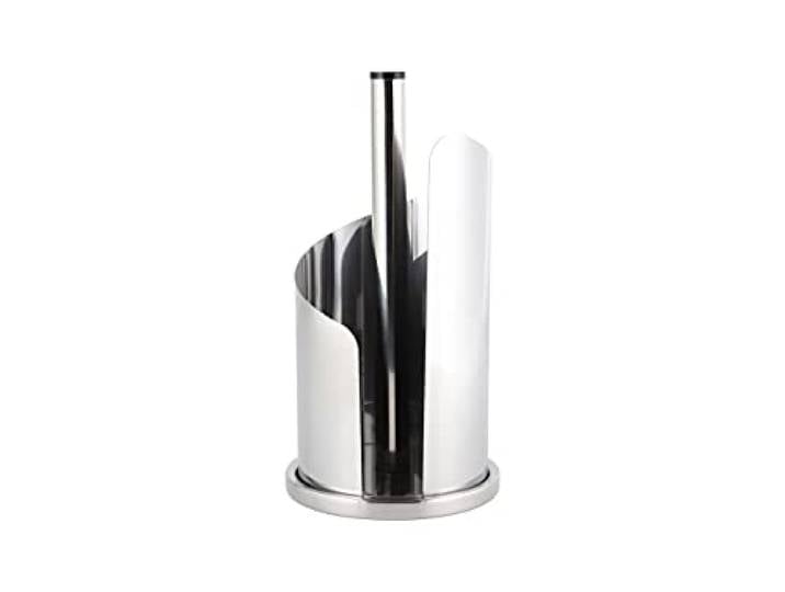ECHTWERK Porte-Rouleau de Cuisine\, Porte-Rouleau d'essuie-Tout\, Porte-Rouleau de Papier en Acier Inoxydable\, Facile à déchirer\, Convivial\, Debout\, Robuste\, Édition Argent\, 15\,5 x 33 cm