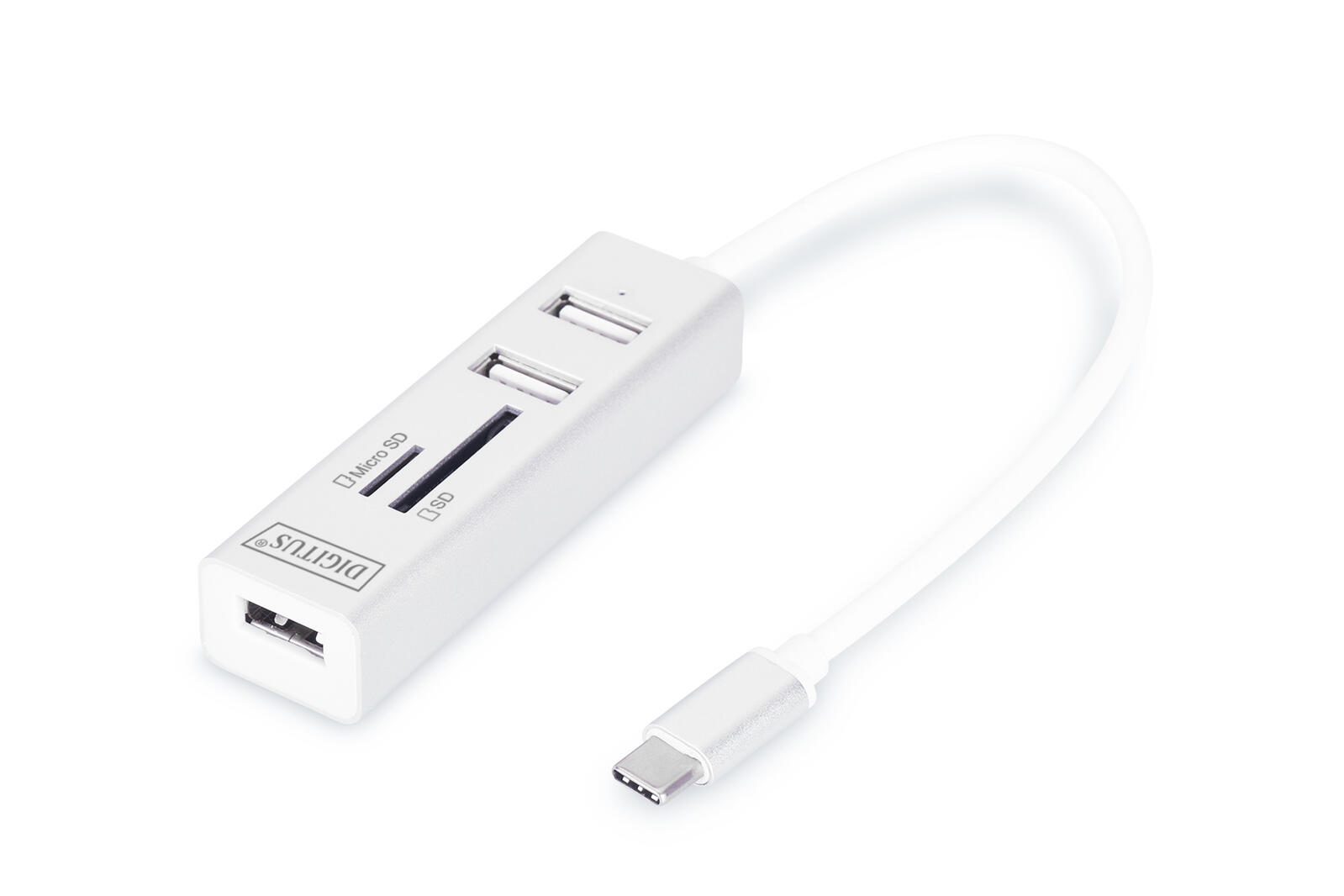 Digitus USB Typ-C™ OTG 3-Port Hub + Kartenleser DA-70243