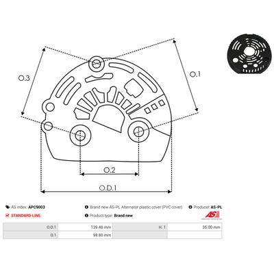 AS-PL Schutzkappe, Generator apc9003