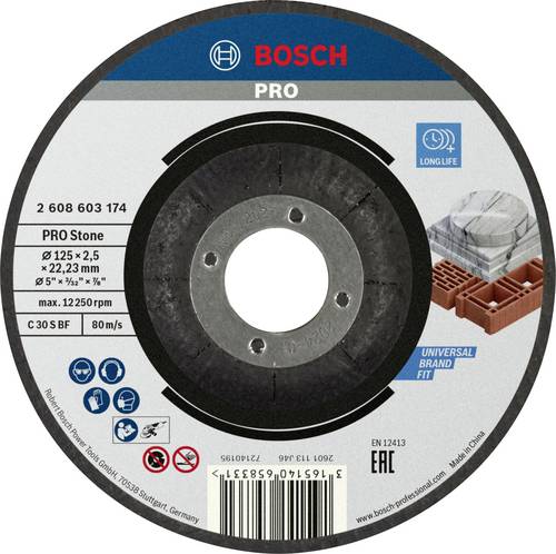 Bosch Accessories 2608603174 2608603174 Trennscheibe gekröpft 125mm Stein