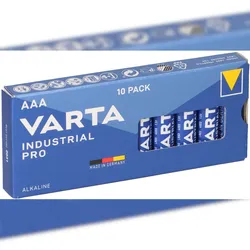 10x VARTA Industrial Pro AAA LR03 1,5V Alkaline – Micro 4003