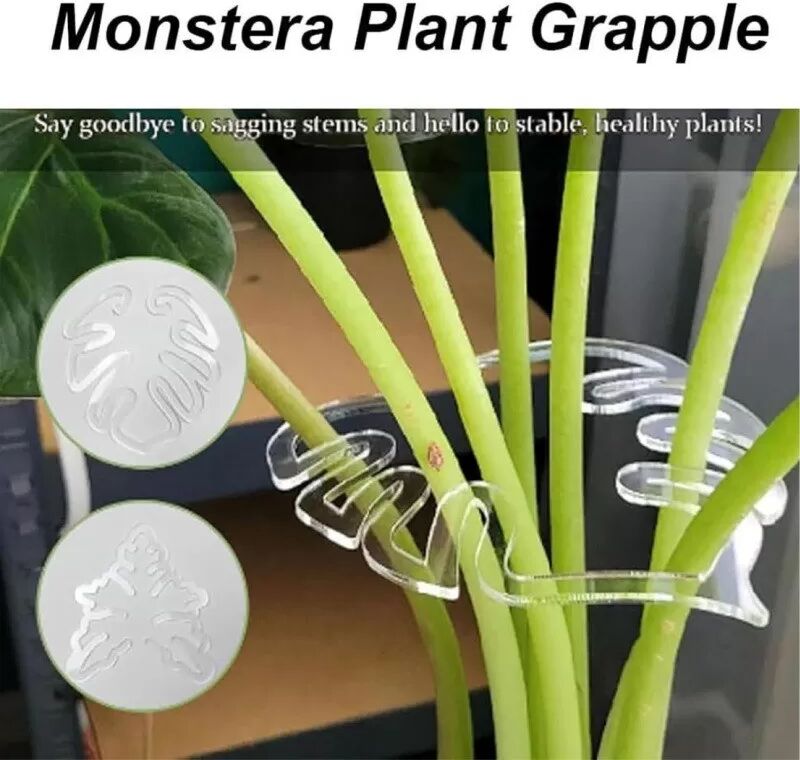 INF 10 Stk. Pflanzenstützstäbe - Transparente ABS Monstera Blatt Formwerkzeuge