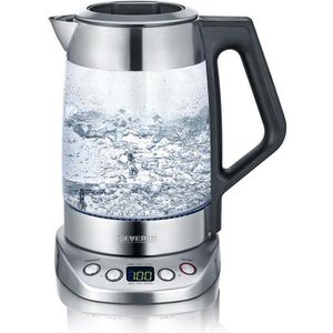 Severin Teemaschine Deluxe, WK 3479, 3000 Watt, 1,7 Liter, aus Edelstahl & Glas, 5 Programme