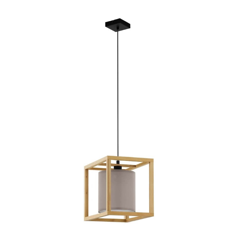 Stars of Light Granados Houten Hanglamp met grijze kap