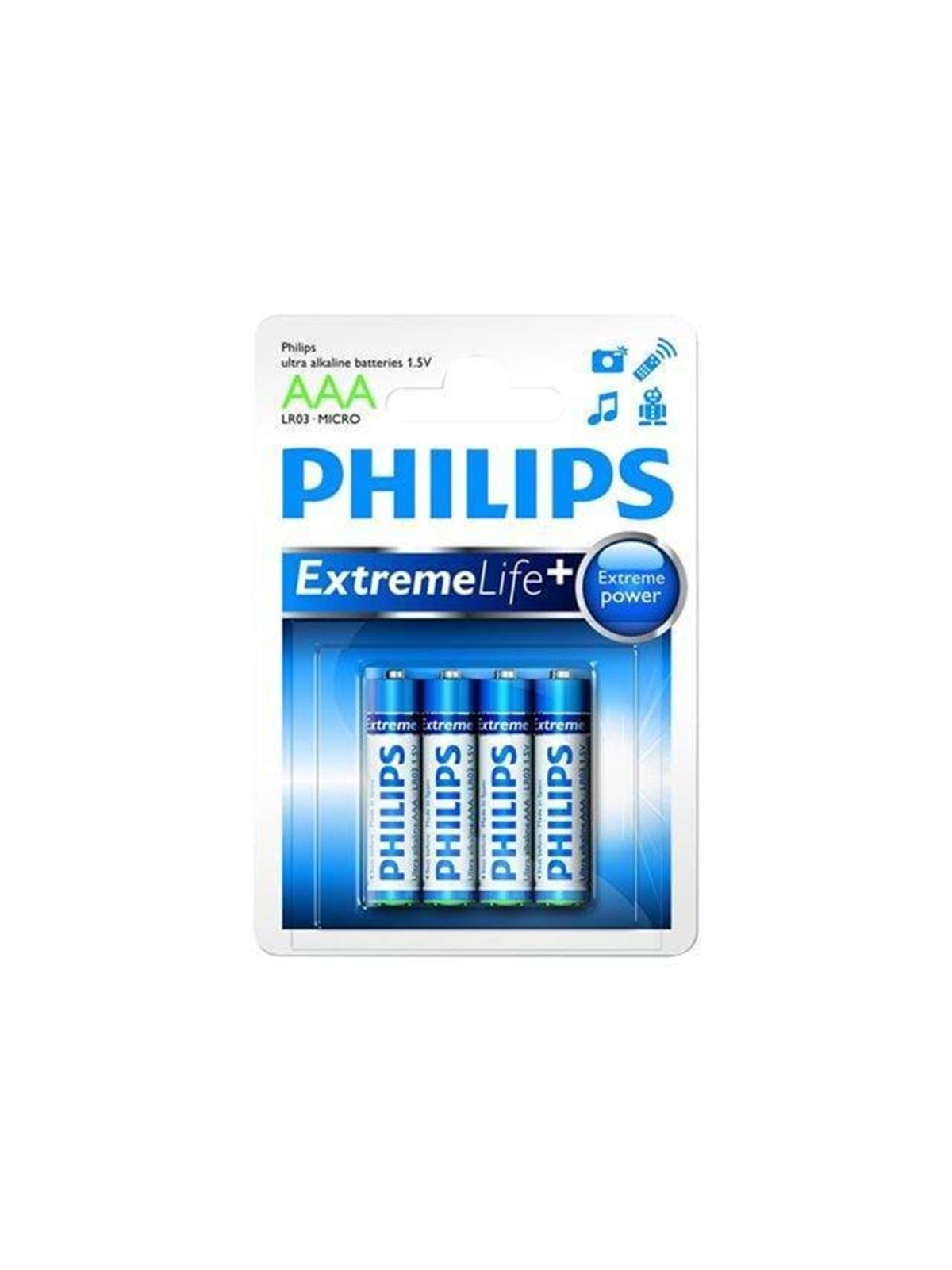 Philips ExtremeLife+ LR03E4B - Batterie - AAA