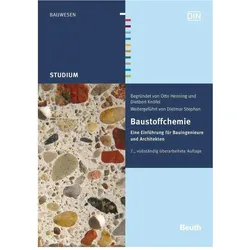 Baustoffchemie, Fachbücher von Otto Henning, Dietbert Knöfel, Dietmar Stephan