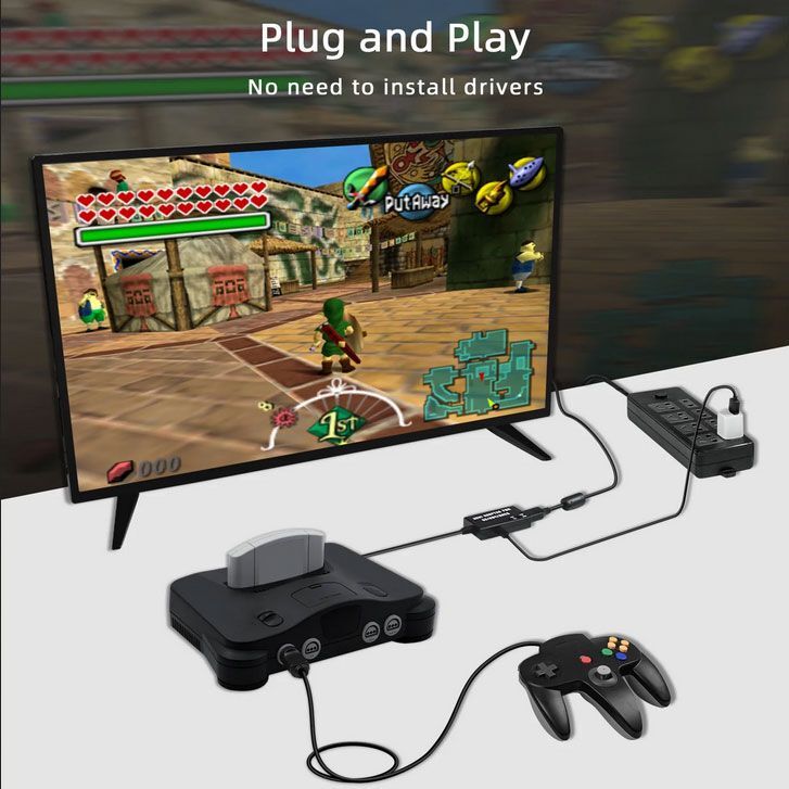 Nintendo N64 ja SNES HDMI adapteri
