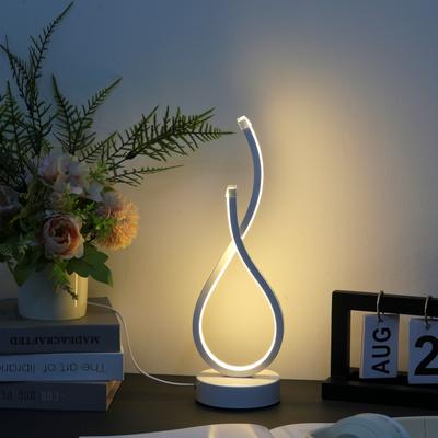 Evergreen Home Goods Elegant White Gesture Desktop Lamp, Creative Modern Design, Three color Lighting For Any Room Elegant White Gesture Desktop Lamp, Creative Modern Design, Three color Lighting For Any Room