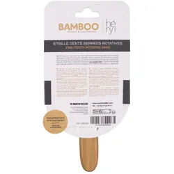 Héry Labo Roskam Fijn Met Roterende Tanden Bamboe (Hund, Katze), Tierpflegegerät