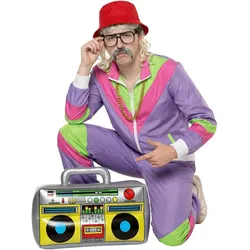 Boland 80er Jahre - Lila Retro Trainingsanzug (XXL)