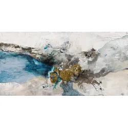 Leinwanddruck NIGHT BLUE (LBH 140x70x4 cm) - bunt - LBH 140x70x4 cm