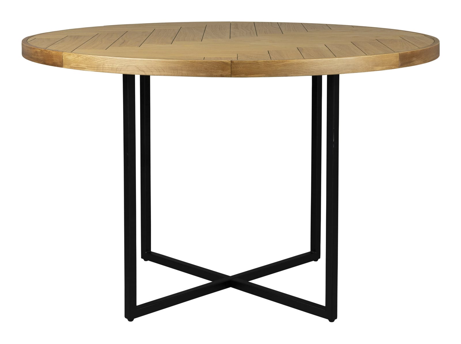 Dutchbone Ronde Eettafel Class Eikenhout, Breedte: 120 cm, Hoogte: 75 cm