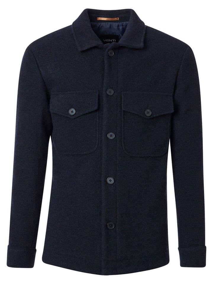 CASAMODA Hemdjacke in Dunkelblau - 56