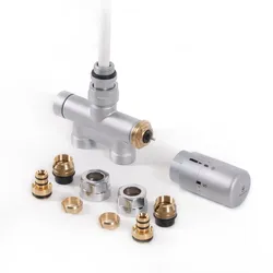Terma Set Lanzen-Thermostat-Verbunddurchgangsventil 50mm CYLINDER GZ 1/2"-Ø16x2, Ø15 , WRZT5G7-ST,  WRZT5G7-ST