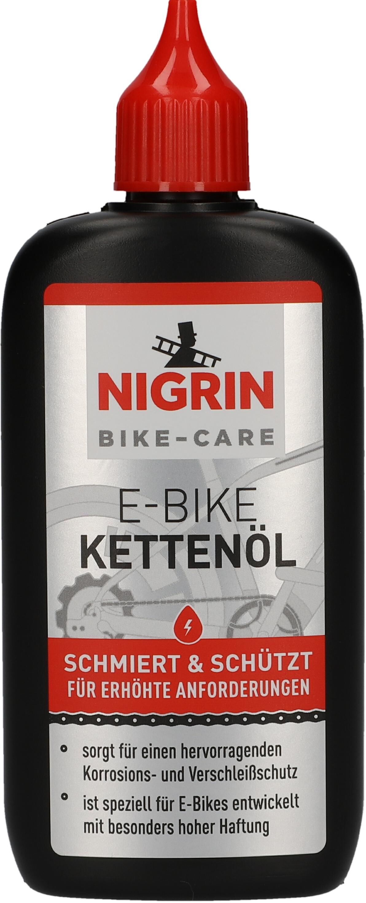 Nigrin Kettenschmierung Fahrrad-Kettenöl E-Bike Bike Care [100 Ml] 50084 0.1l