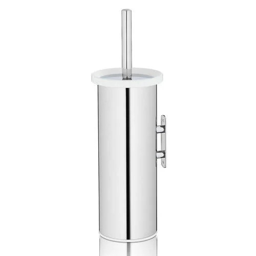 Kela Alor Toiletborstel met Houder en Wandbevestiging, Hoog, Wit