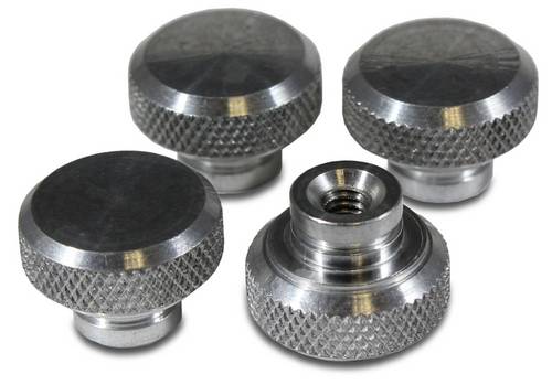 Hammond Electronics 1421C Flügelmutter Aluminium Natur 4St.