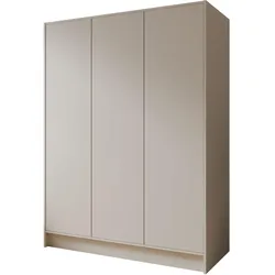 KLEIDERSCHRANK Mono Grifflos im Skandi-Stil, Kaschmir 150/200/51 cm