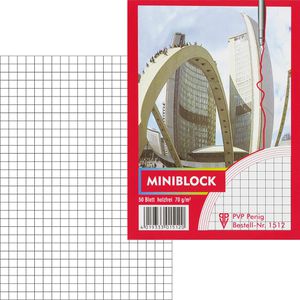 Böttcher-AG Notizblock kariert, A6, 70 g/qm, 50 Blatt