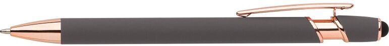 Stylo bille personnalisable en aluminium - Anthony gris