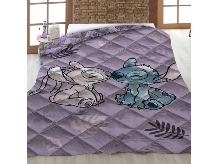Disney Lilo & Stitch Sprei Kiss - 140 x 200 cm - Polyester