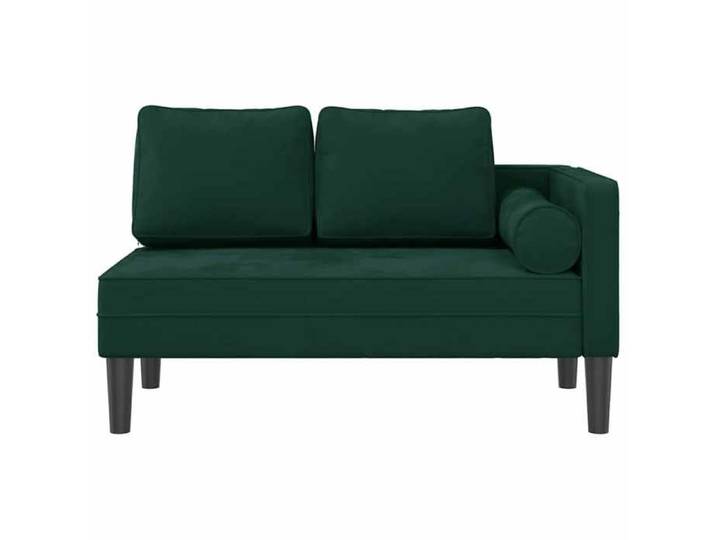 Chaise de canapé - Vert - Chaise longue（1 PC) - Ergonomique∬érieur - avec coussins vert foncé velours C462667