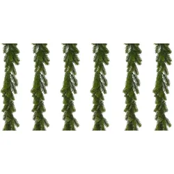 CREATIV green künstliche Pflanze Tannengirlande, 120 Tips, 180 cm, 6er Set