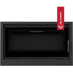 Kamin-Kassette KRATKI ARKE 95 14 kW Ø 200 schwarz Verkleidung
