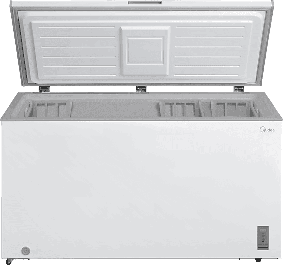 Congelador horizontal - Midea MDRC564FZE01, 418 l, Alto 82.5 cm, Cíclico, Inverter, Control Electrónico, Fast Freezing, Temperatura Ajustable, Blanco