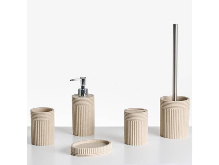 BADACCESSOIRES Set 5-teilig Hellbeige Channay