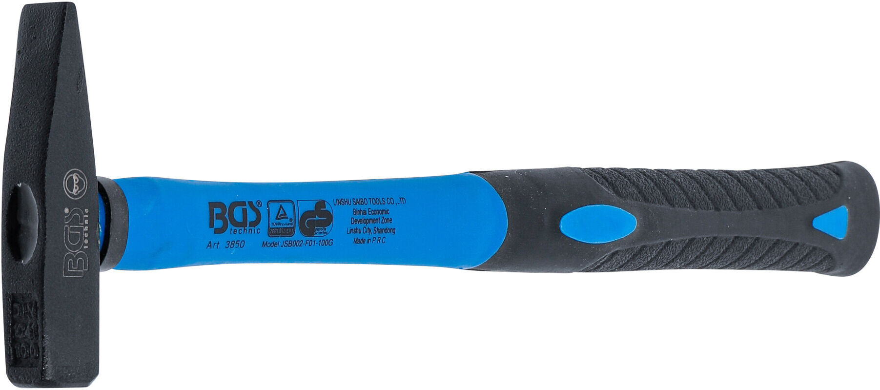BGS Schlosserhammer 3850, Fiberglasstiel, DIN 1041, 100 g ; BGS technic)