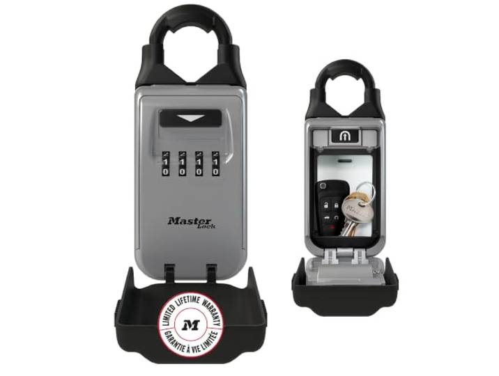 MASTER LOCK Boîte à Clé [Combinaison] [Anse Ajustable] [Etanche - Extérieur] 5420EURD - Partagez l'accès à vos clés en toute sécurité