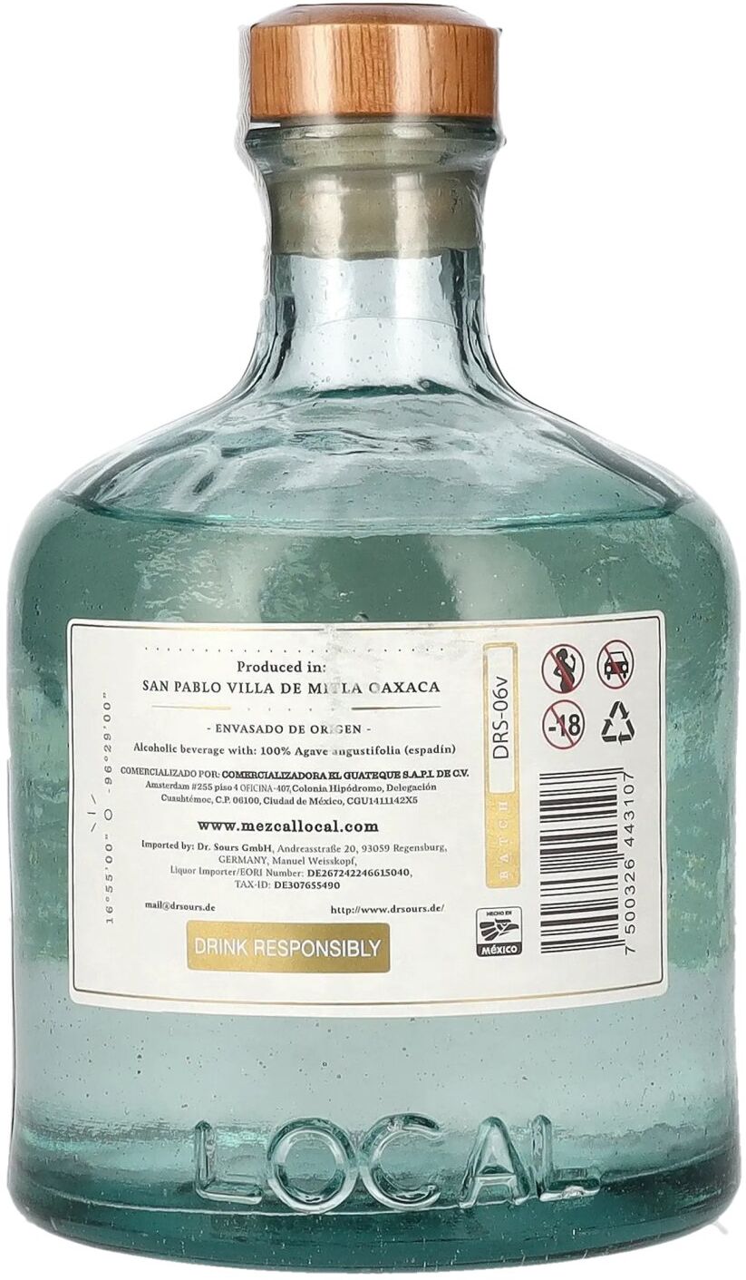 Mezcal Artesanal Local DOP 42% Vol. 0,7l