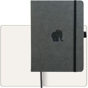 Dingbats Notizbuch D5006GY Wildlife, Kunstleder Hardcover, grau, 96 Blatt / 192 Seiten, 100 g/m², blanko, A5