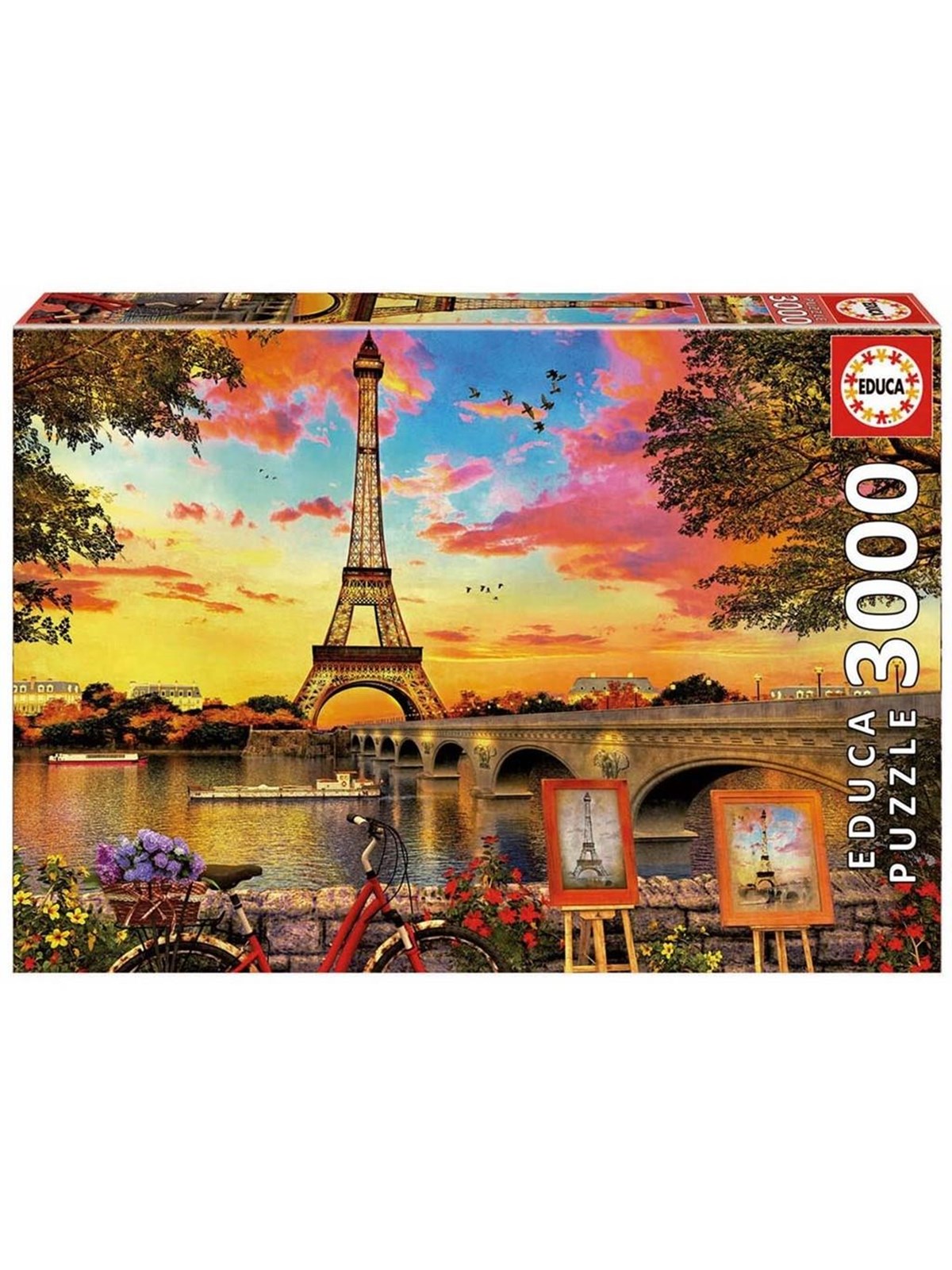 Educa 3000 Sunset in Paris Holz