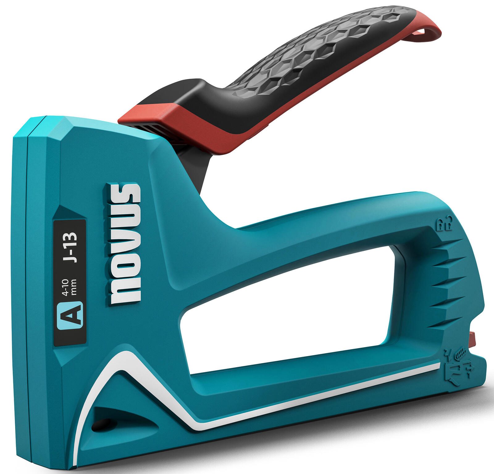 novus Handtacker J-13 türkis, weiß, 1 St. 030-0472