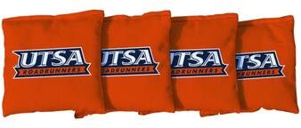 Skip's Garage Texas San Antonio Roadrunners Orange Cornhole Bags