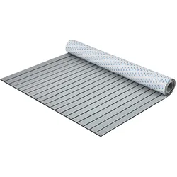 VEVOR Bootsboden, EVA-Schaum-Bootsdeck, 2400 x 1160 x 6 mm, rutschfester, selbstklebender Bodenbelag, 27840 cm2 großer Meeresteppich für Boote, Yachten, Pontons, Kajakdecks