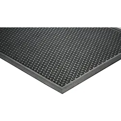 Gummi-Multifunktionsmatte, ovale Noppen, 90 x 150 cm, schwarz