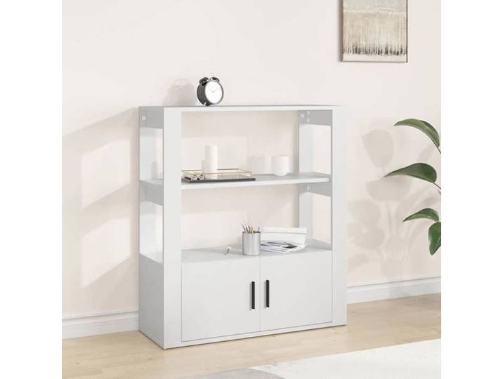 Sideboard - enfilade - CHIC Buffet bas de salon - Blanc 80x30x90 cm Bois d'ingénierie@55869