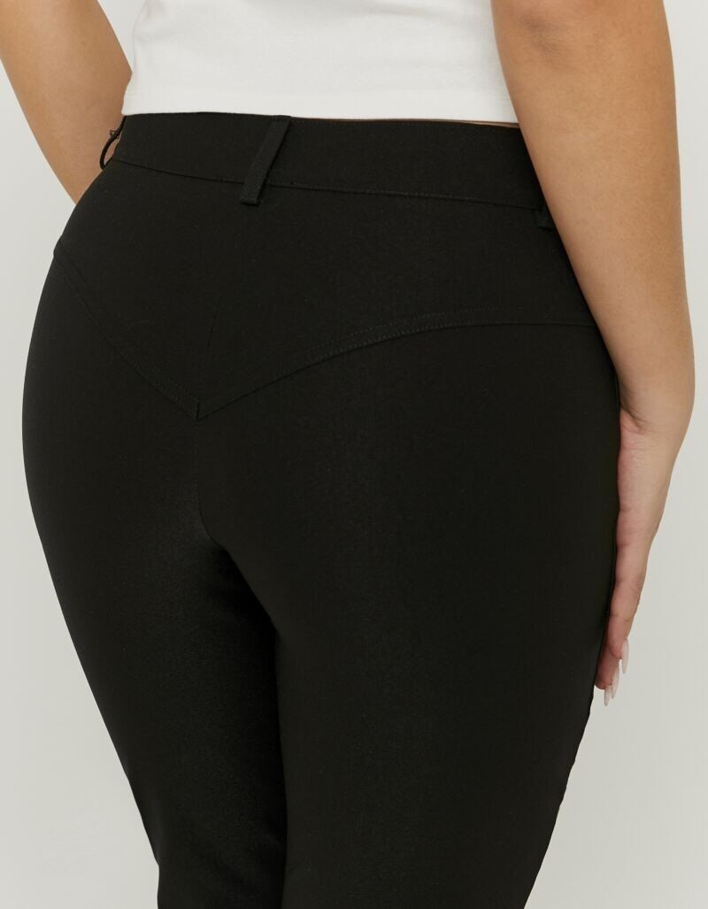5-Pocket-Hose TALLY WEIJL "SPAPETARDA", Damen, Gr. 40, N-Gr, schwarz, Web, Obermaterial: 76% Viskose, 21% Polyamid, 3% Elasthan, unifarben, ausgestellt lang, Hosen 5-Pocket-Hose, Viskosemischung, ausgestellt