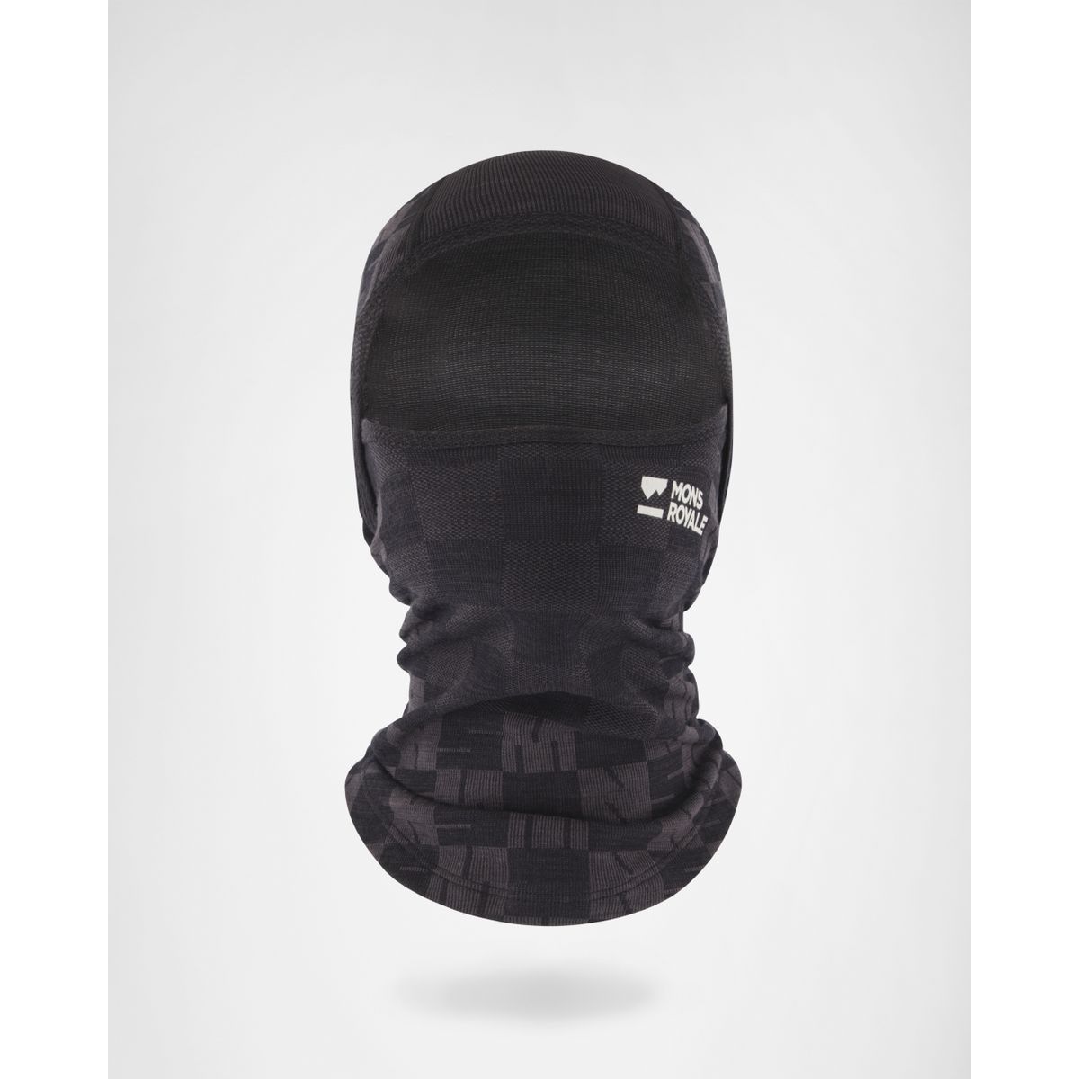 Mons Royale Ascender Merino Seamless Balaclava forged iron / black (913) OS 100822-1171-913-OS
