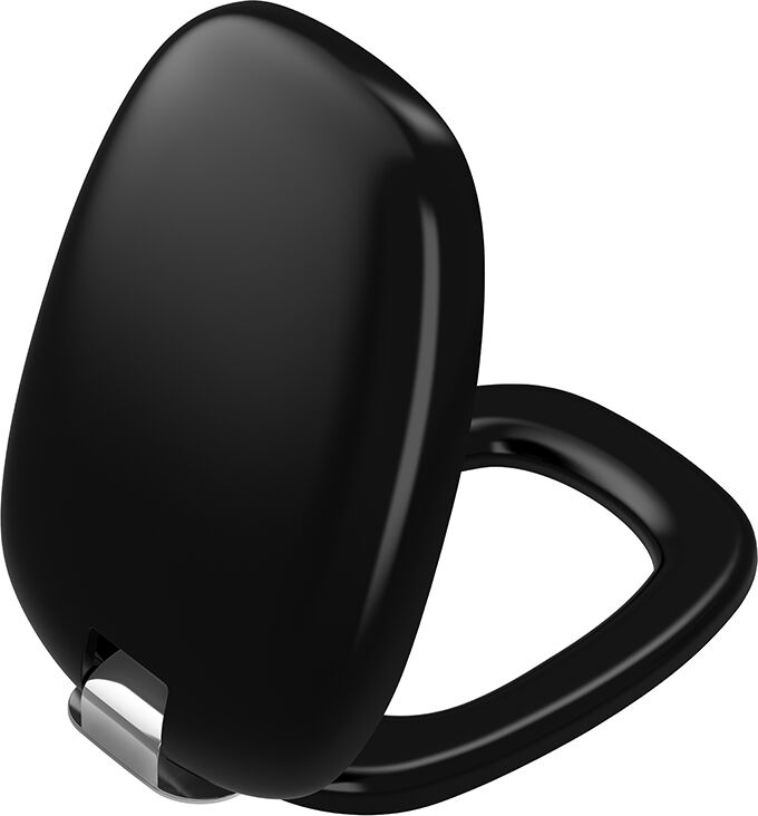 Vitra Plural WC siège 126-083-009 noir mat / chromé dégagement rapide