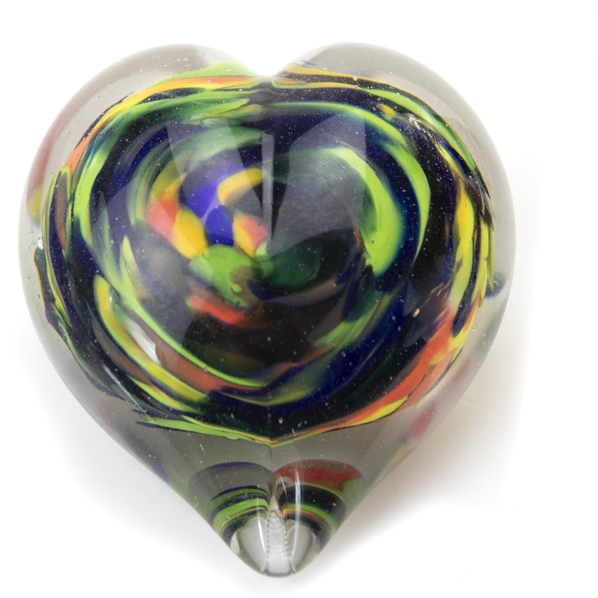 Loranto Mini Urn Hart - Regenboog - Handgemaakt Glas