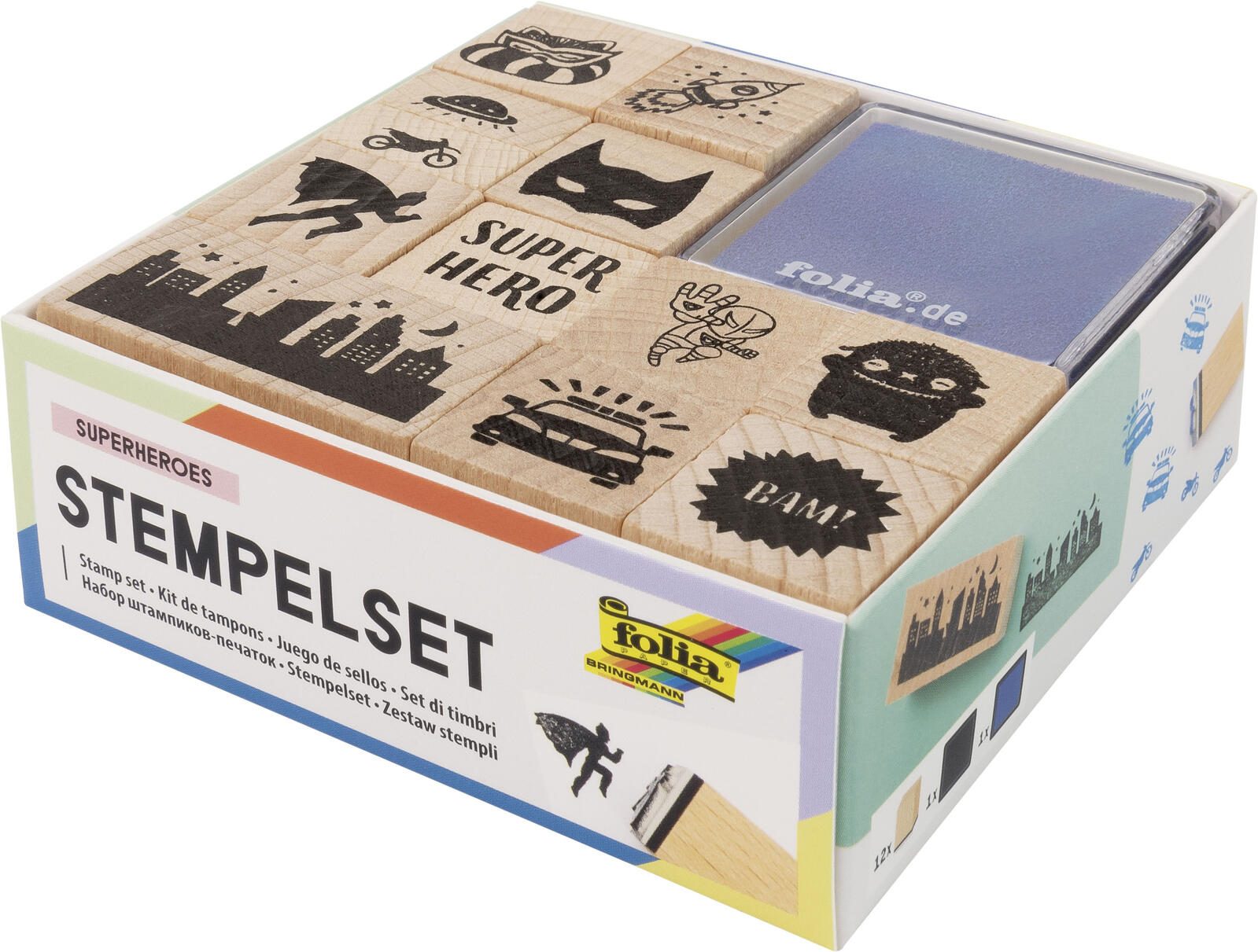 folia Motivstempel-Set SUPERHEROES 31103