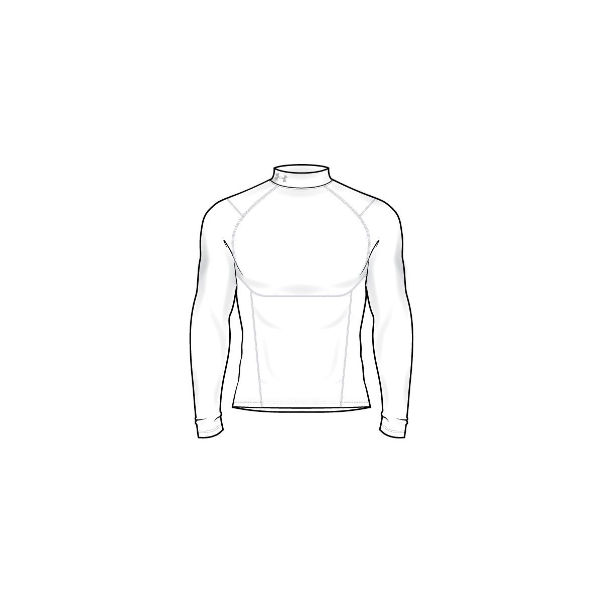 Under Armour CG Elite Comp Mock white reflective (100) XXL 6013961-100-XXL